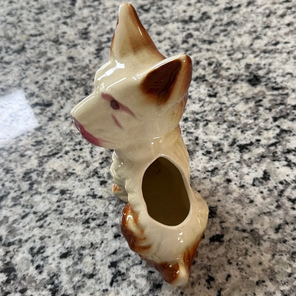 Vintage West Highland Terrier Ceramic Planter